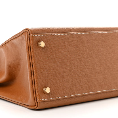 Hermes Courchevel Kelly Retourne 32 Gold 9 of 11