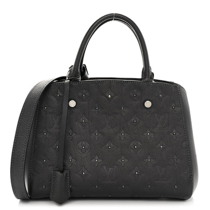 Louis Vuitton Empreinte Studded Montaigne BB Platine 1 of 10