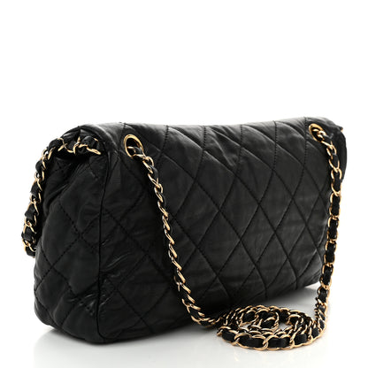 Chanel Calfskin Quilted Medium Chain Me Flap Black 2 of 9