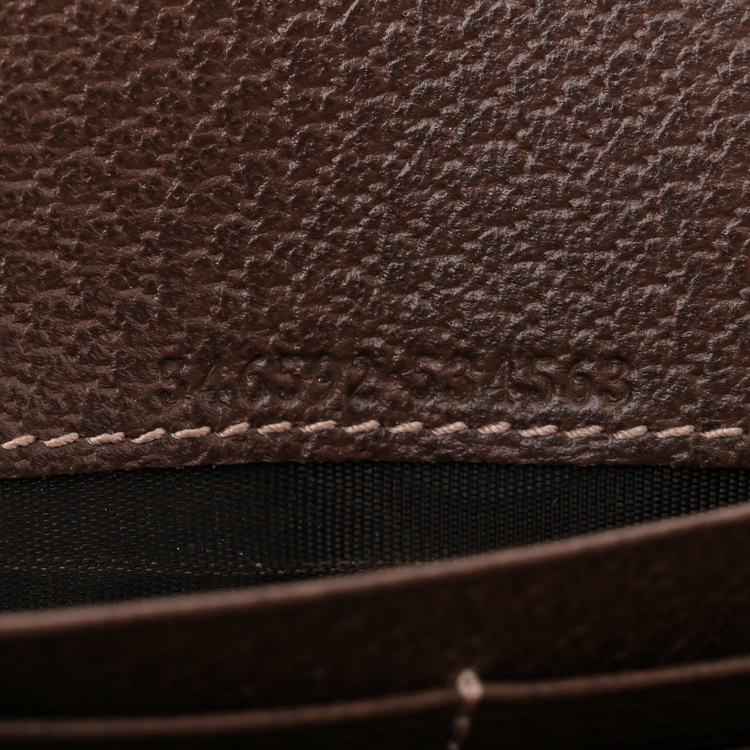 Gucci GG Supreme Monogram Web Ophidia Wallet On Chain Brown 7 of 12