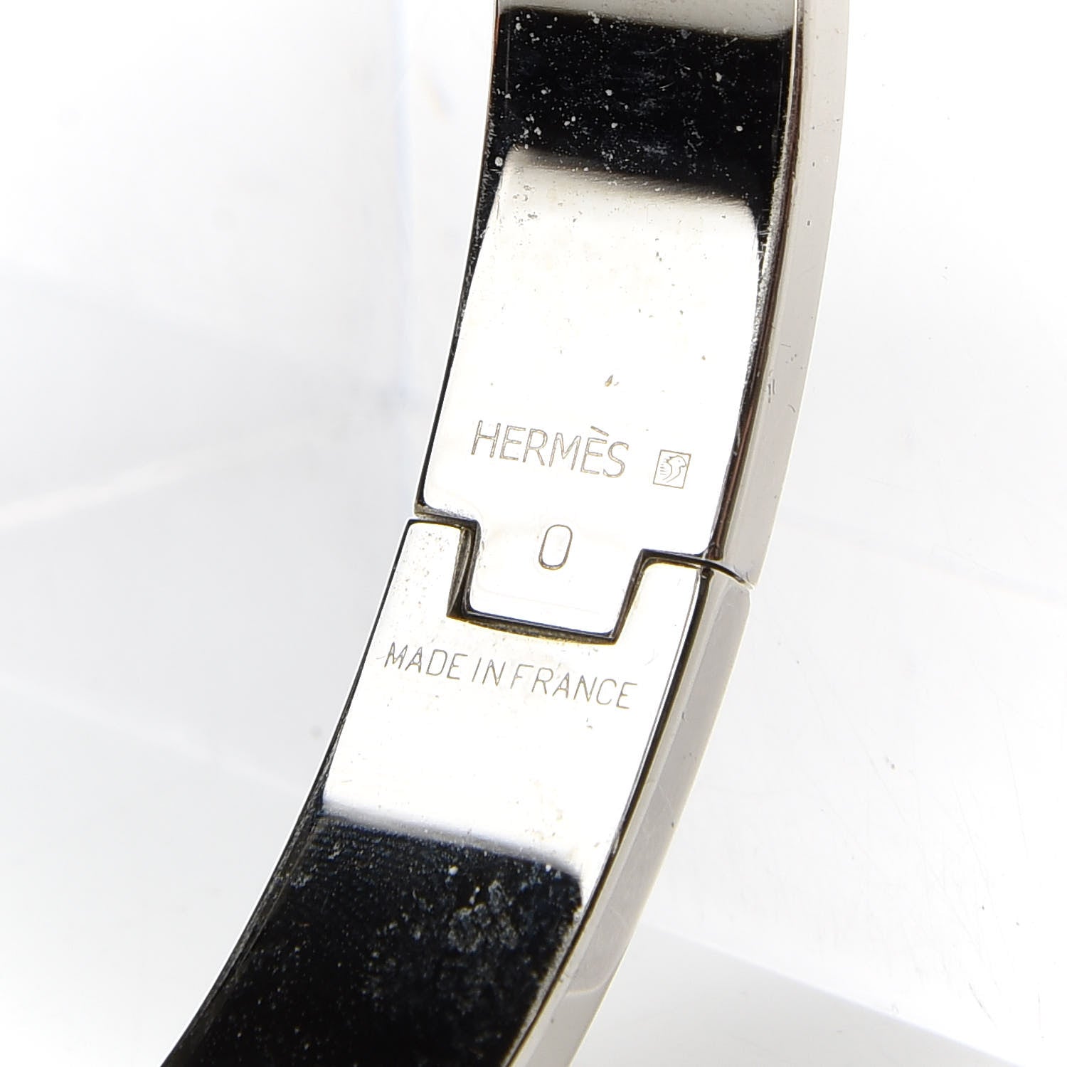 Hermes Enamel Narrow Clic Clac H Bracelet GM Orange 3 of 5