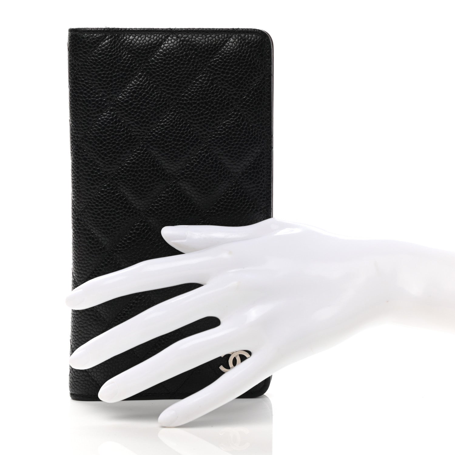 Chanel Caviar Quilted Medium Agenda Cover Black 2 of 9