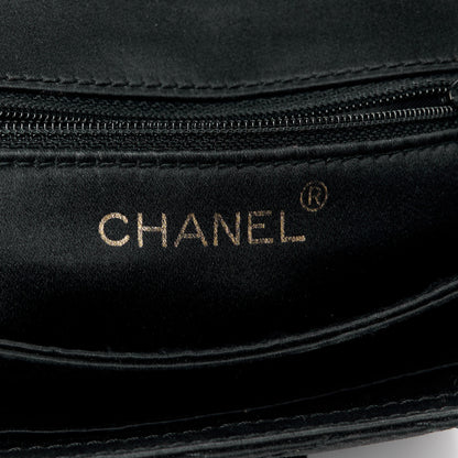 Chanel Satin Quilted Crystal CC Mini Square Flap Black 6 of 11