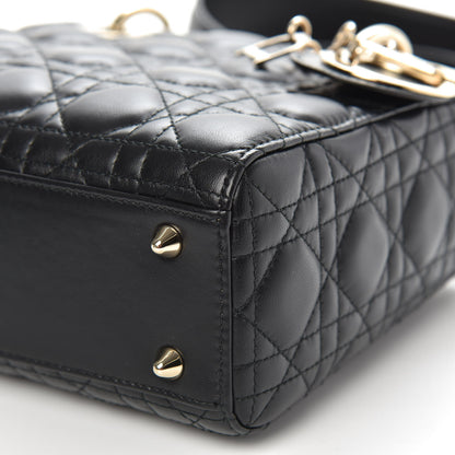 Christian Dior Lambskin Cannage Small Lucky Badges My Lady Dior Black 11 of 12