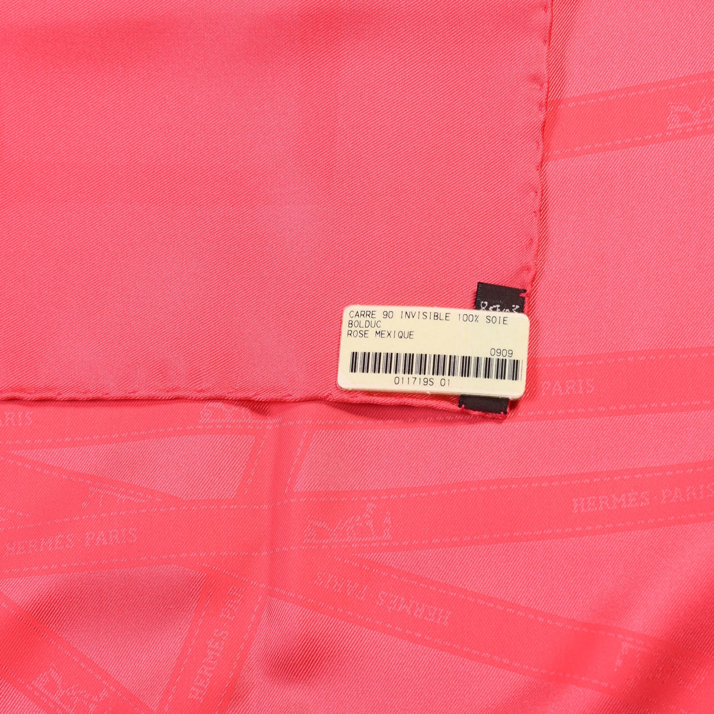 Silk Invisible Bolduc Scarf 90 Rose Mexico