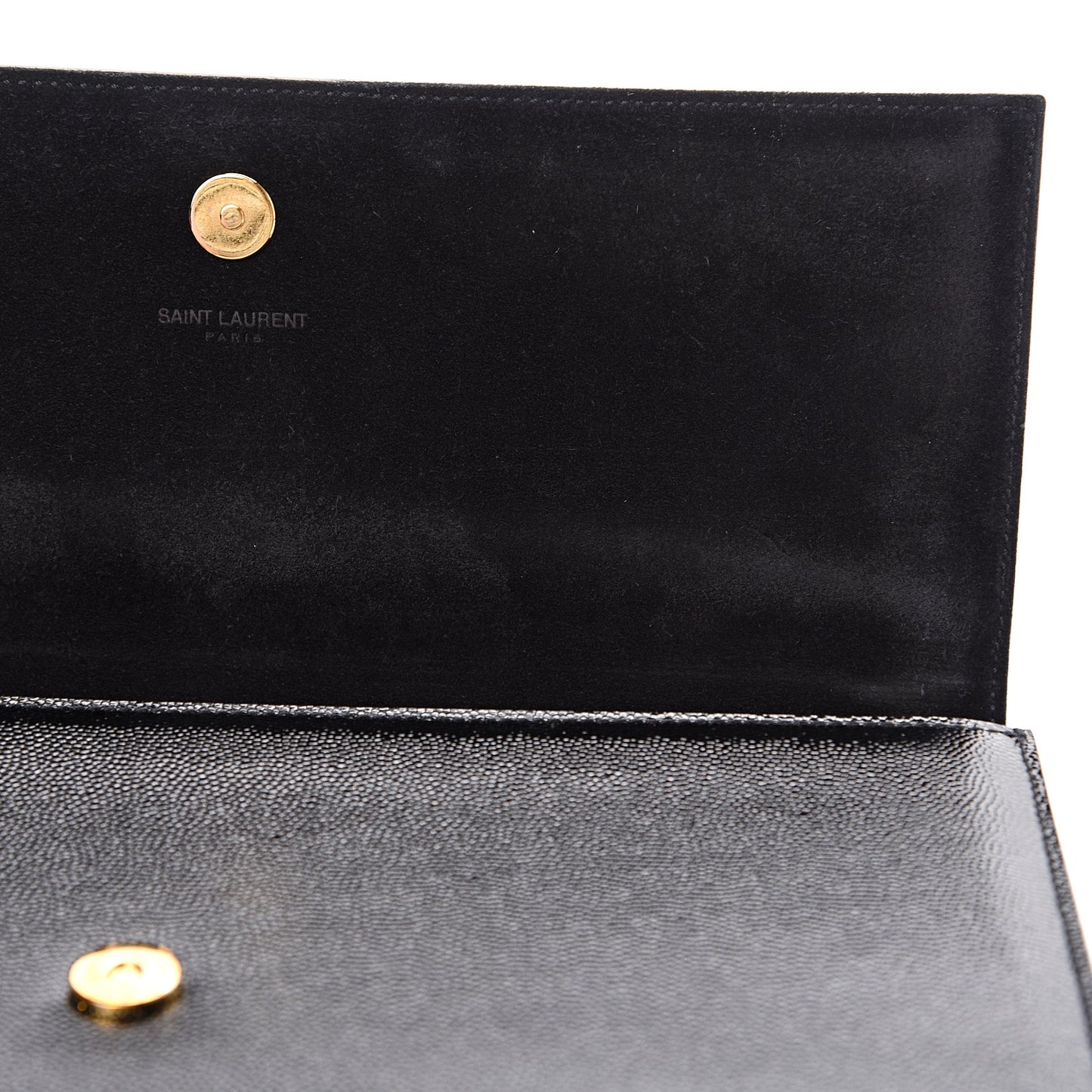Grain De Poudre Monogram Cassandre Clutch Black