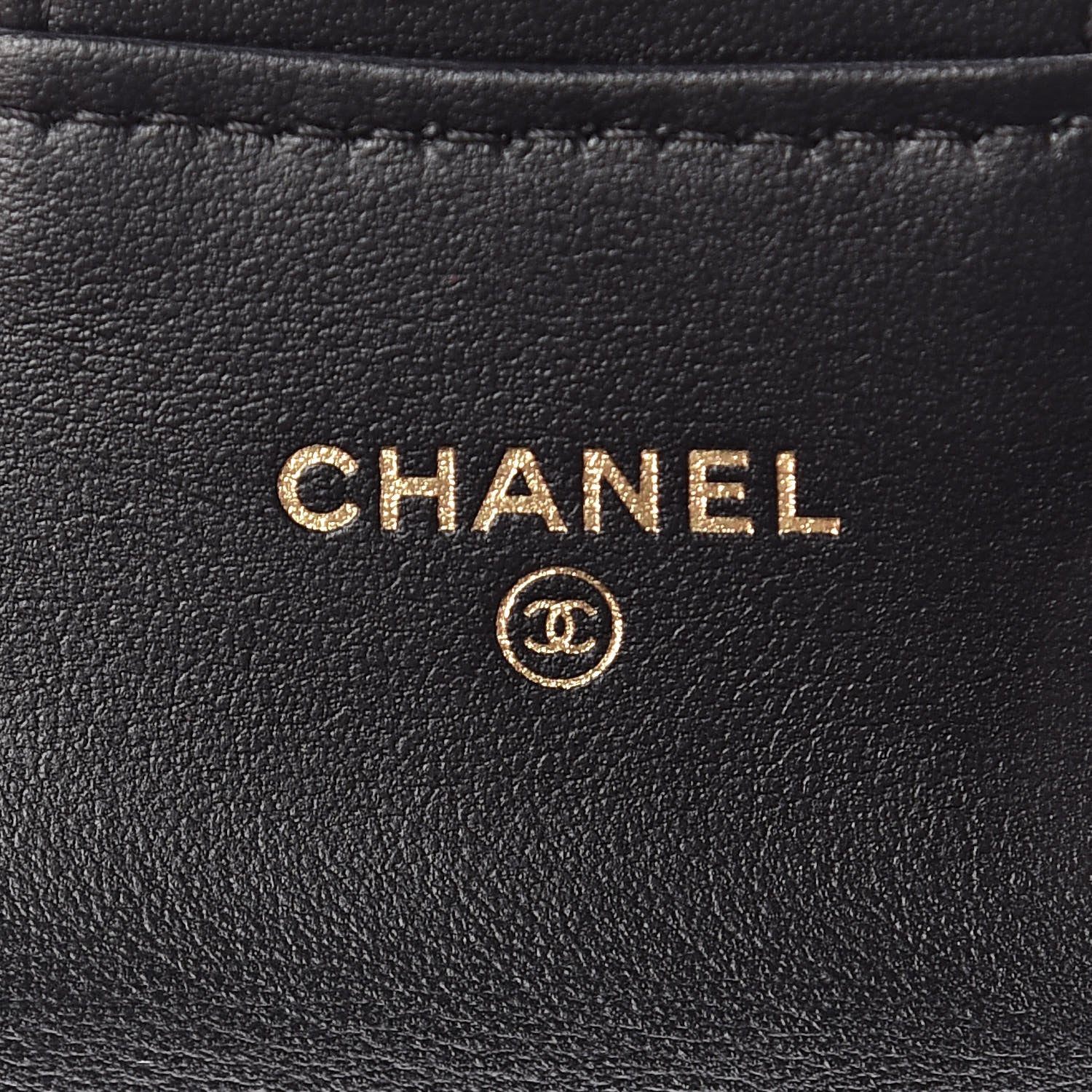 Chanel Crumpled Calfskin Chevron Quilted Reissue Card Holder Black 6 of 9