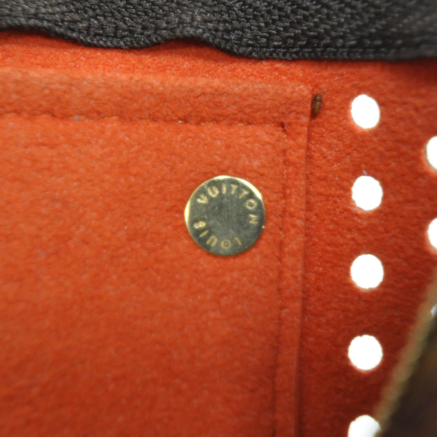 Louis Vuitton Monogram Perforated Pochette Plat Orange 8 of 9