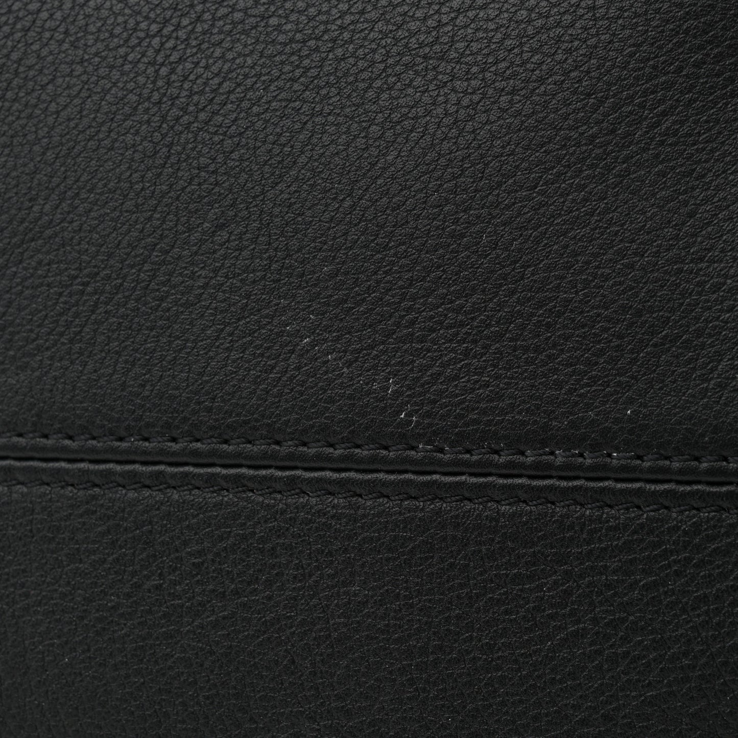 Grained Calfskin Low Key Hobo MM Black