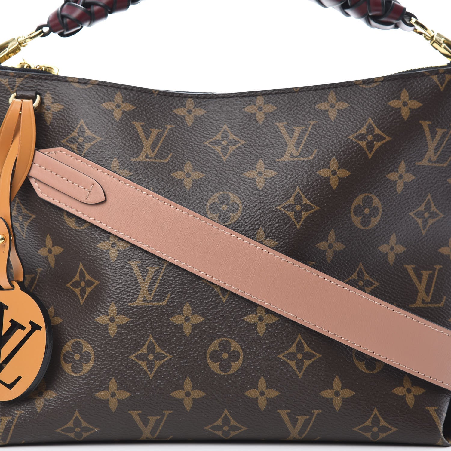 Louis Vuitton Monogram Beaubourg Hobo Mini Bordeaux Red Peach Safran Blue Jean Blue 9 of 13