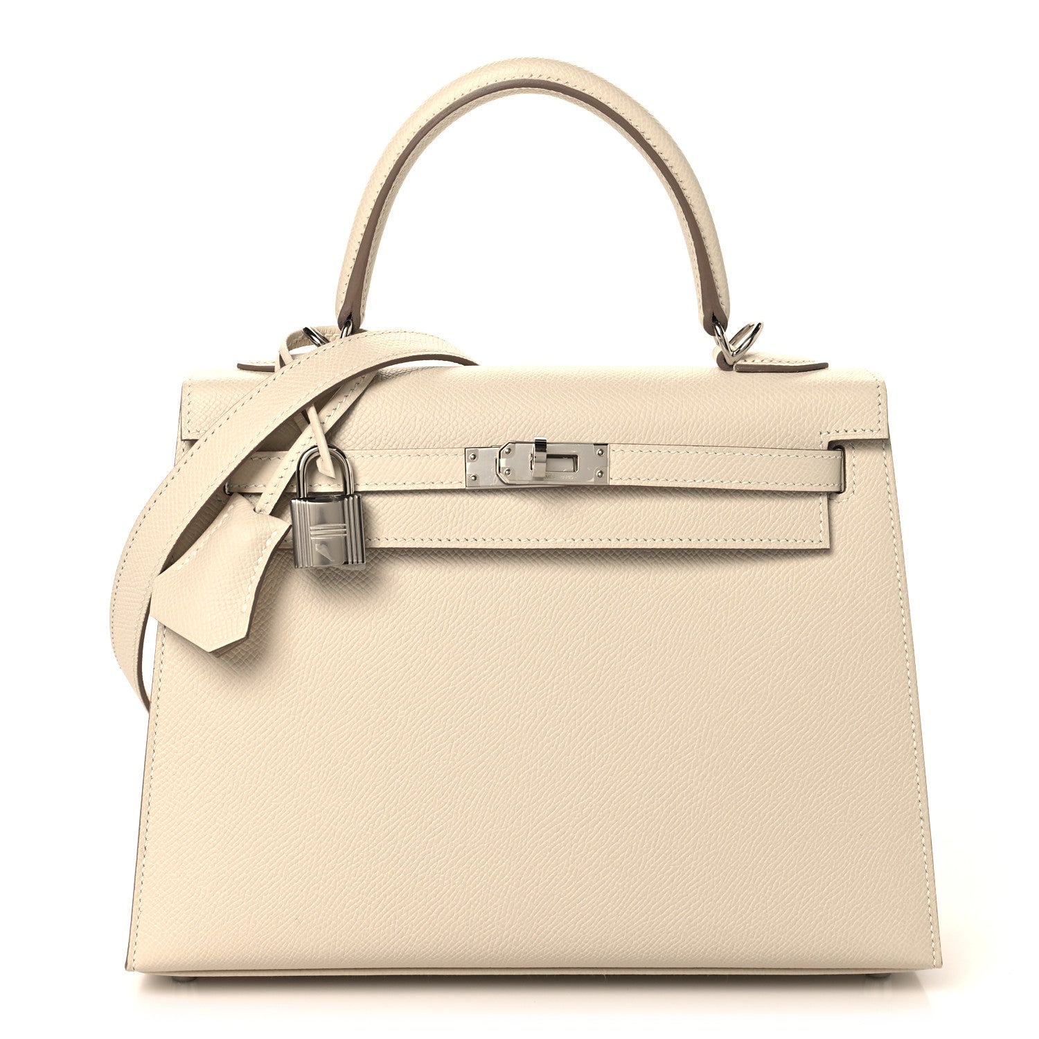 Hermes Epsom Kelly Sellier 25 Craie 1 of 12