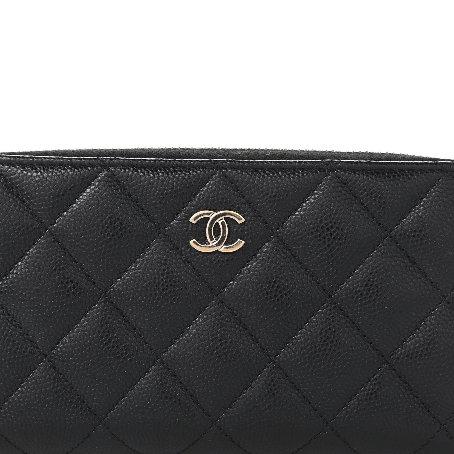 Chanel Caviar Quilted Medium Zip Around Wallet Black 10 of 11