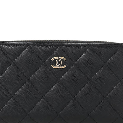 Chanel Caviar Quilted Medium Zip Around Wallet Black 10 of 11