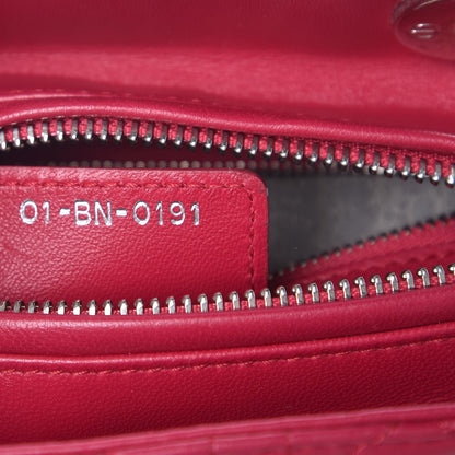 Christian Dior Lambskin Cannage Medium Lady Dior Fuchsia 8 of 8
