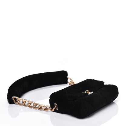 Chanel Shearling Quilted Single Flap Black 5 of 15