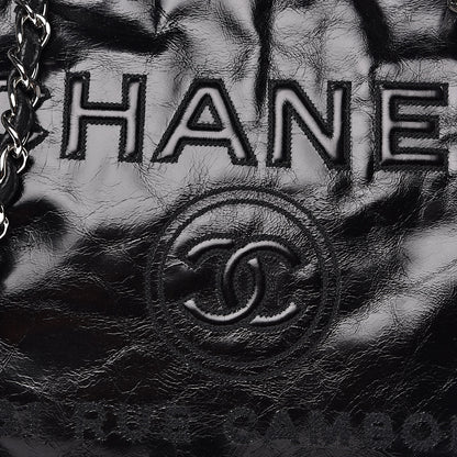 Chanel Glazed Calfskin Large Deauville Tote Black 11 of 11