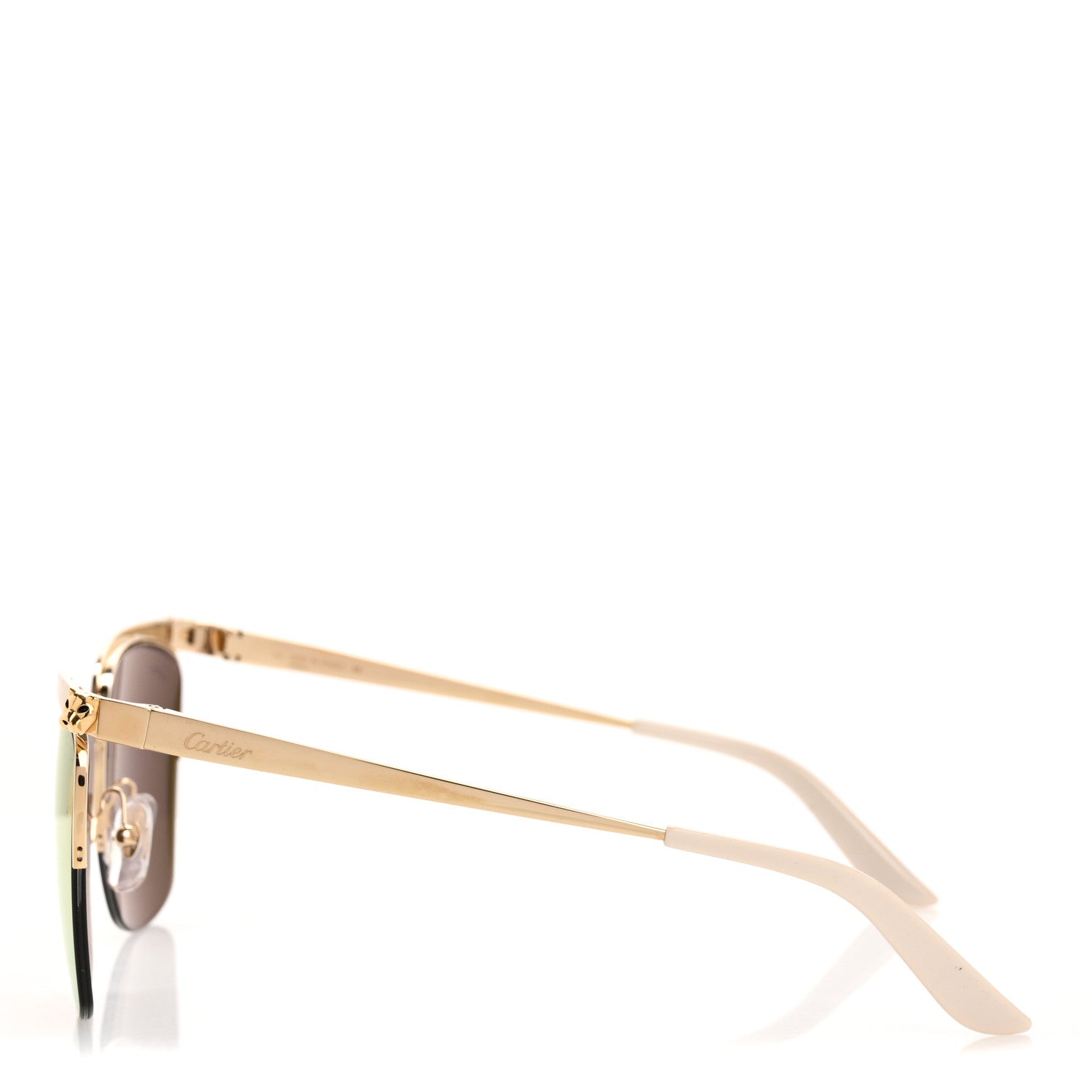 Cartier Panthere de Cartier Sunglasses CT0124S Gold 3 of 9