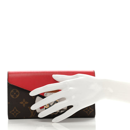 Louis Vuitton Monogram Tribal Mask Sarah Wallet Rouge 2 of 9