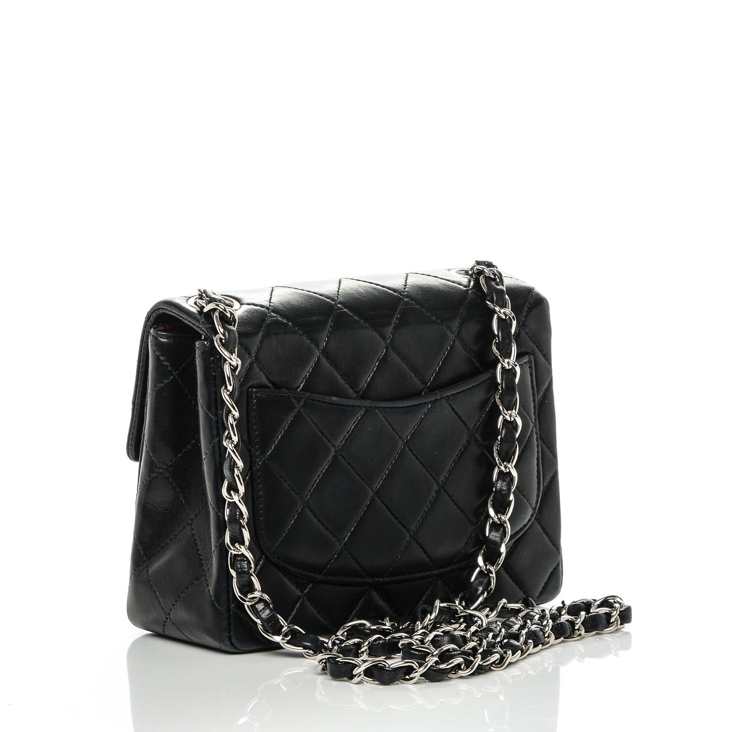 Chanel Lambskin Quilted Mini Square Flap Black 3 of 7
