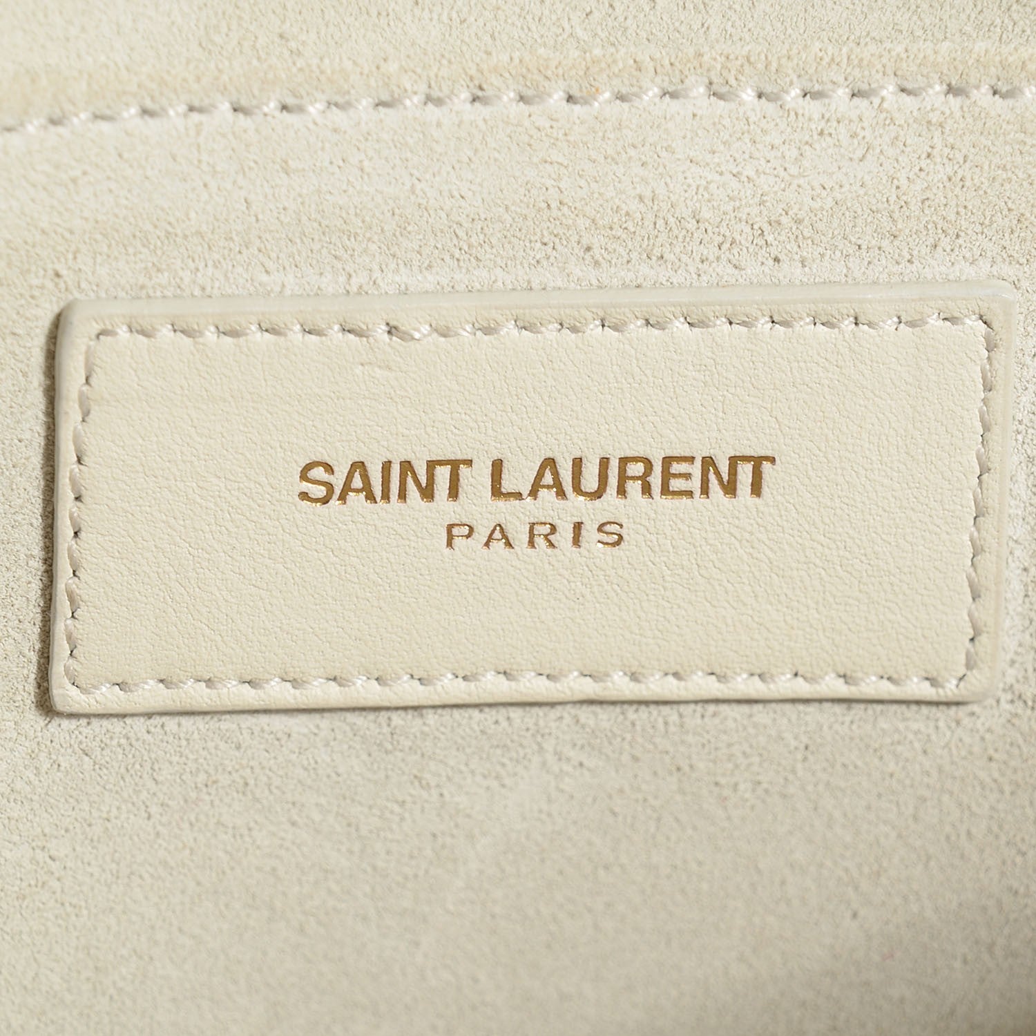 Saint Laurent Calfskin Classic Y Clutch White 12 of 18