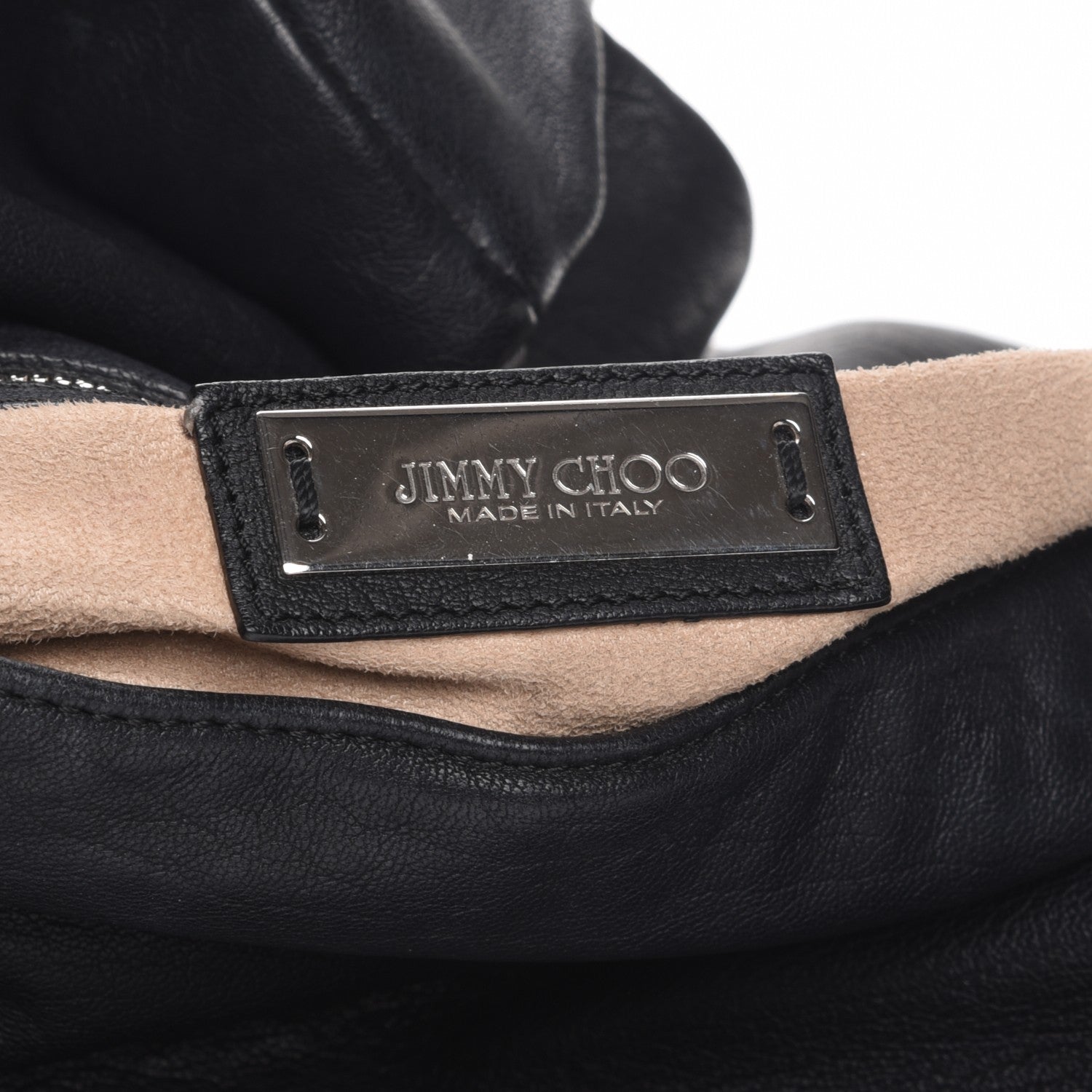 Jimmy Choo Lambskin Small Biker Hobo Black 7 of 9