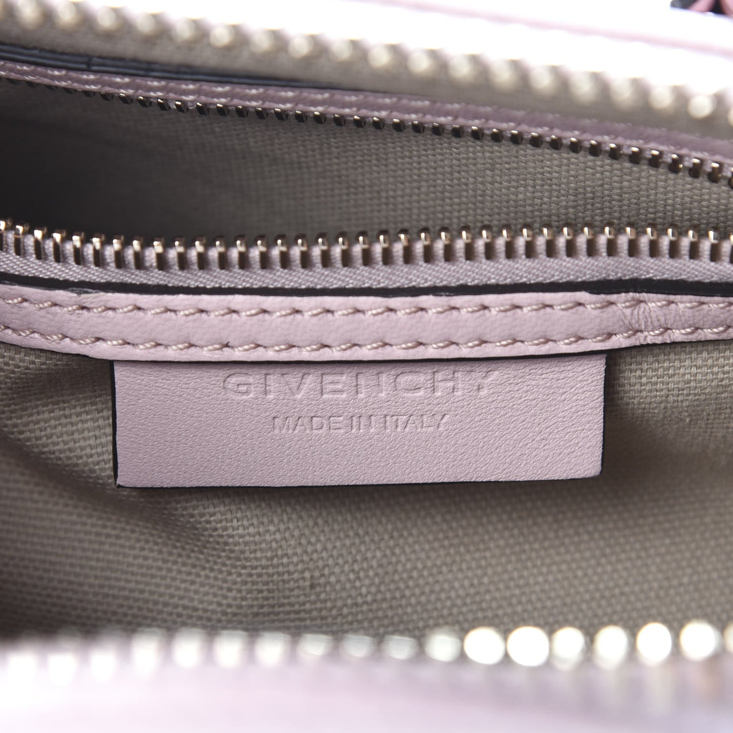 Calfskin Crocodile Embossed Mini Antigona Pink