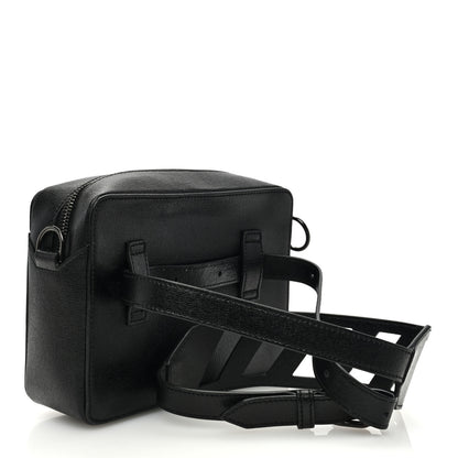 Off-White Saffiano Striped Diag Binder Belt Bag Black 3 of 9