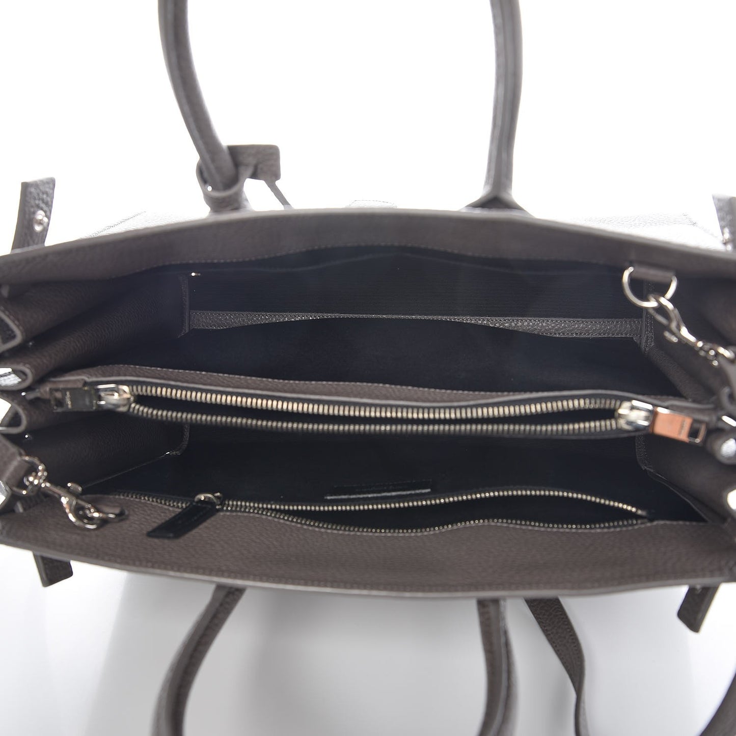 Grained Calfskin Small Sac De Jour Fog
