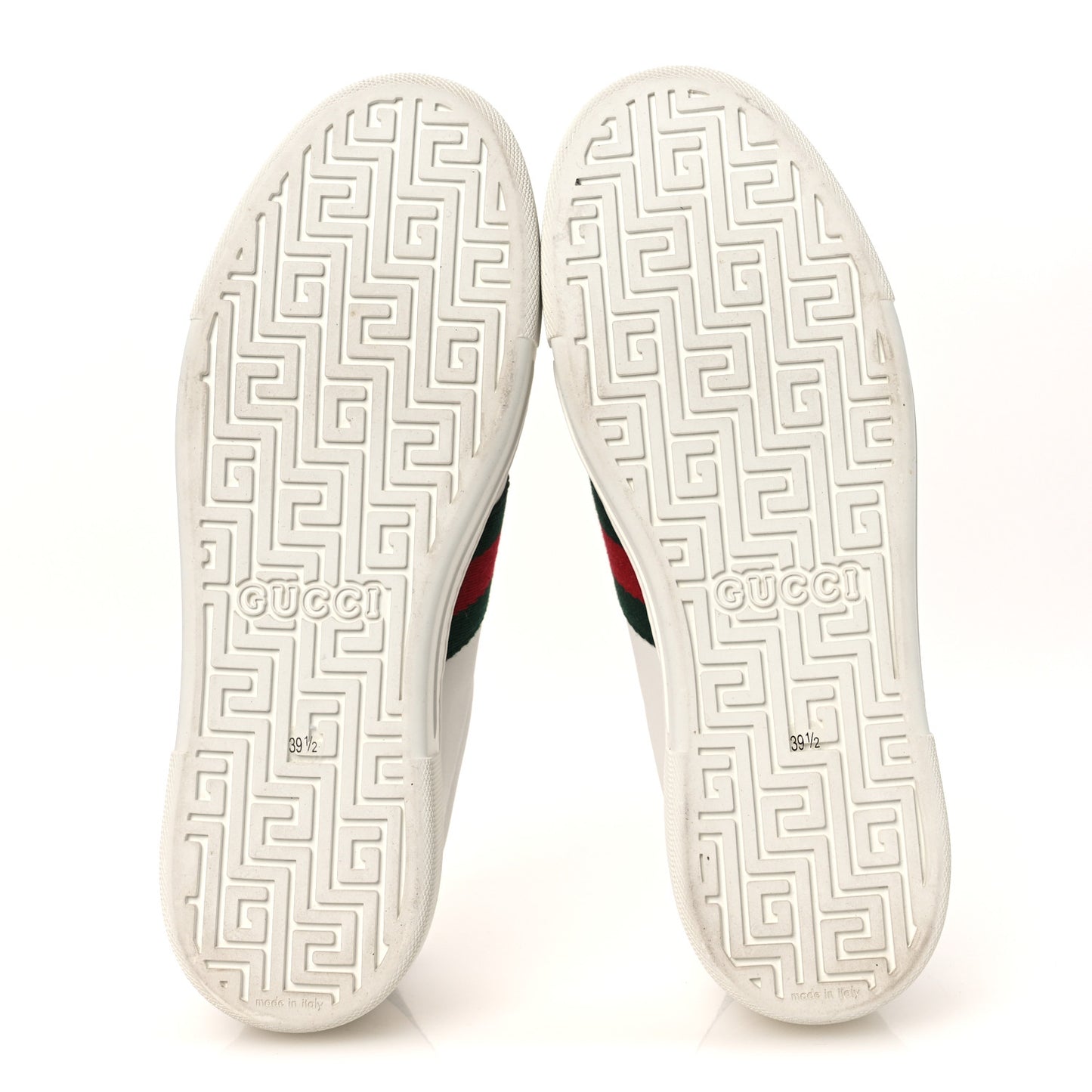 Ultralight Plume Calfskin Web Womens Ace Platform Sneakers 39.5 White