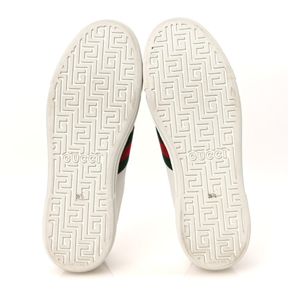 Gucci Ultralight Plume Calfskin Web Womens Ace Platform Sneakers 39.5 White 7 of 10