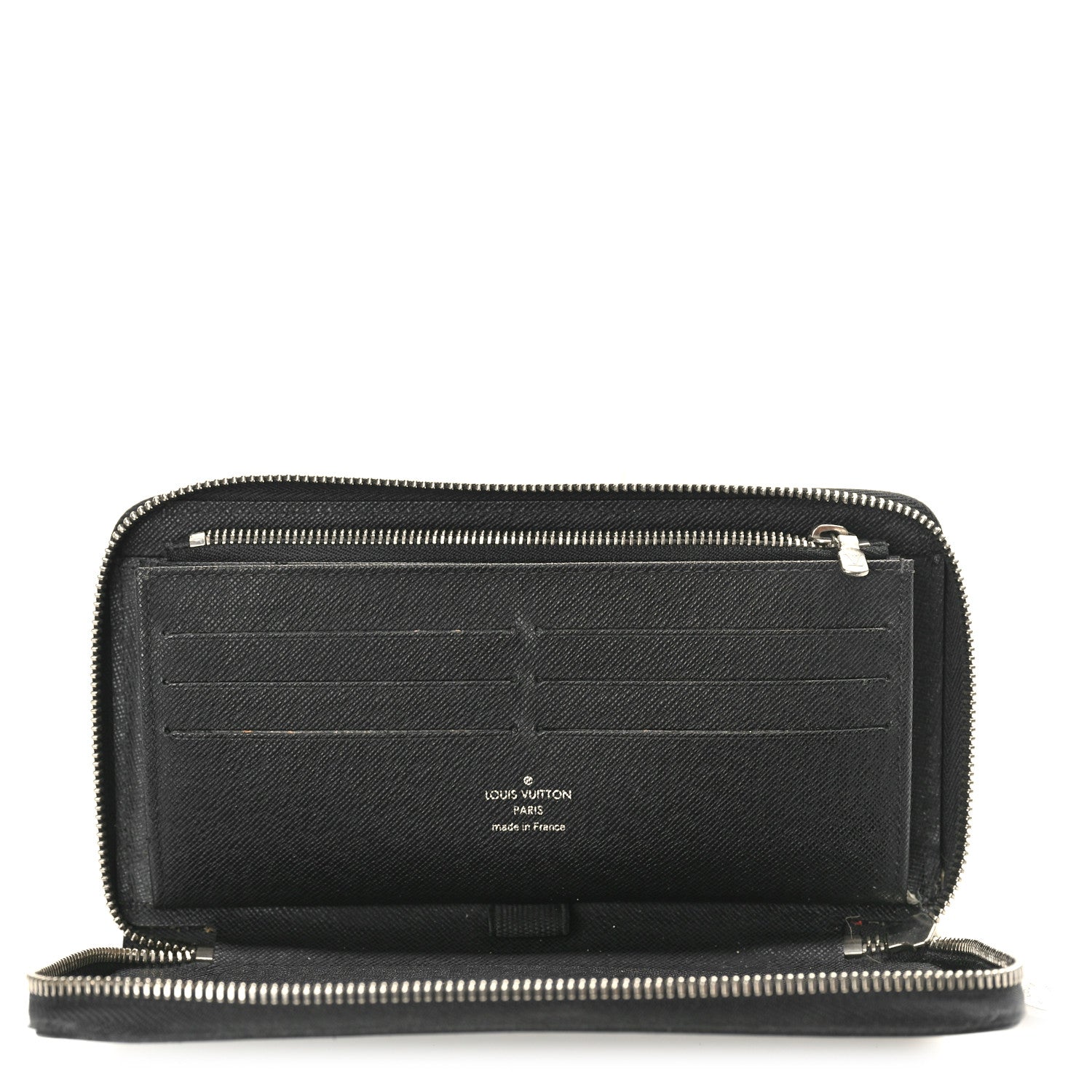 Louis Vuitton Epi Zippy Organizer Wallet Black 5 of 7