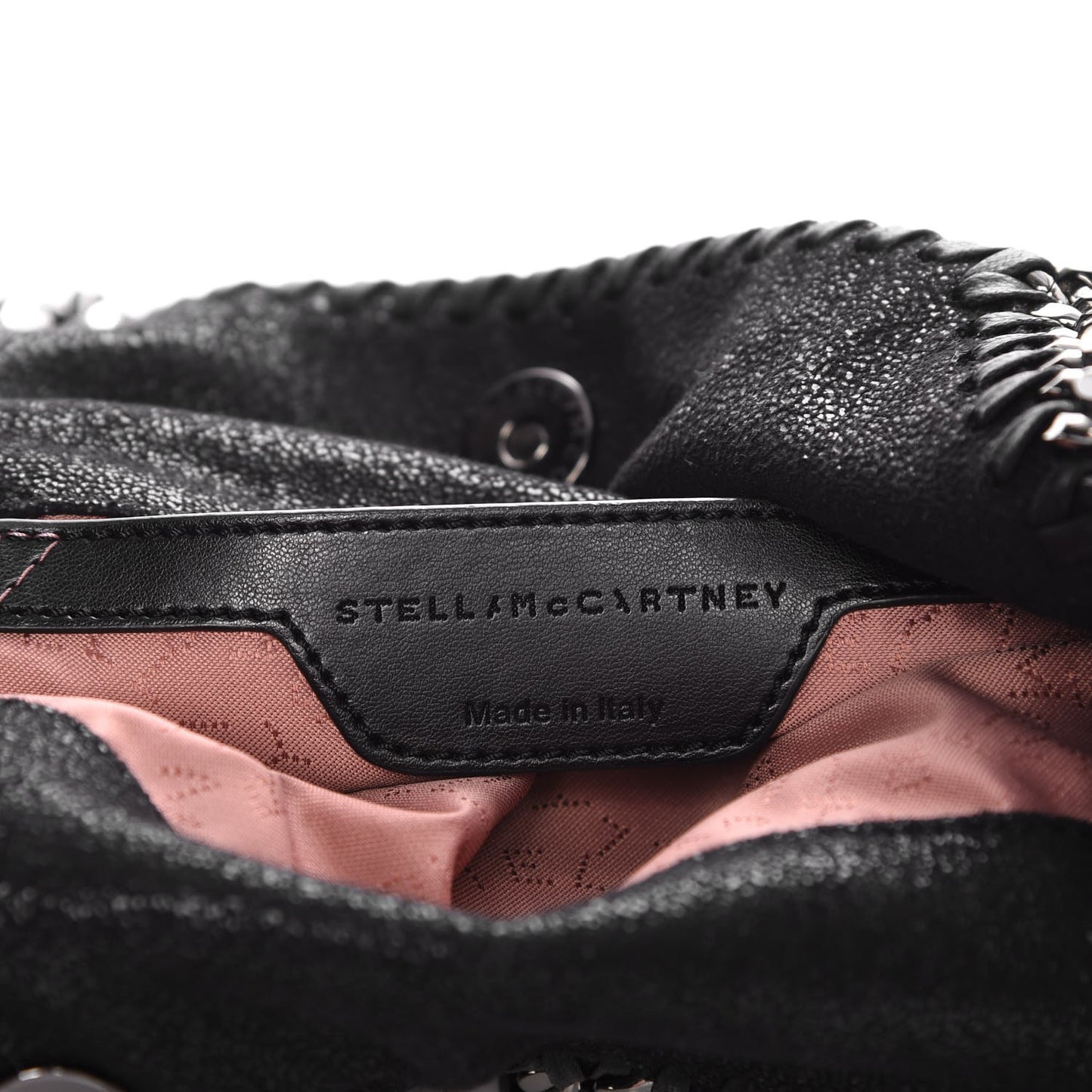 Shaggy Deer Mini Falabella Fold Over Tote Black