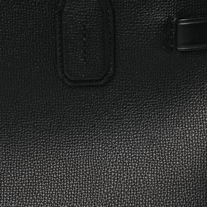 Burberry Derby Calfskin Vintage Check Medium Banner Tote Black 10 of 15