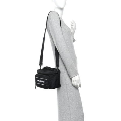 Balenciaga Nylon Logo Sport Camera Bag Black 2 of 10