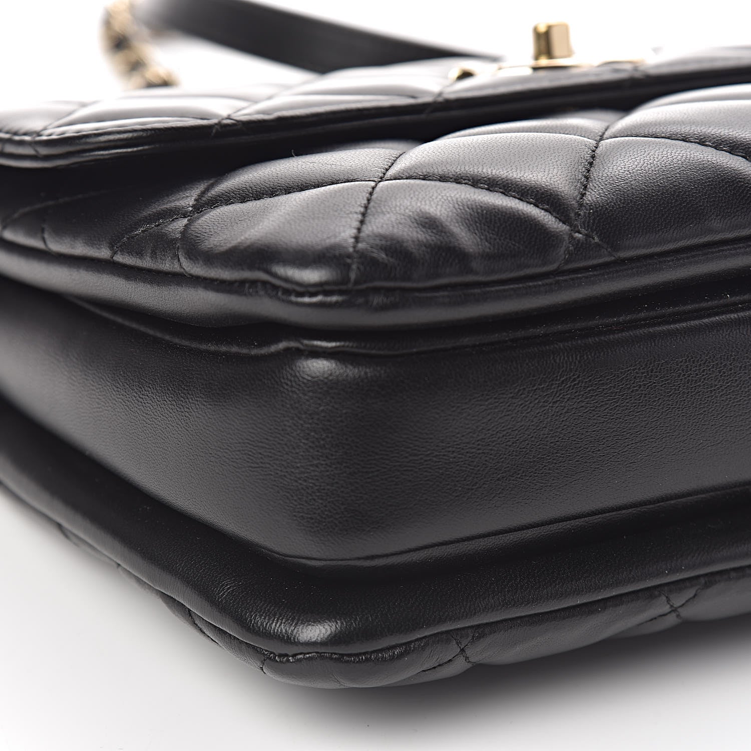 Chanel Lambskin Quilted Small Trendy CC Dual Handle Flap Bag Black 10 of 13
