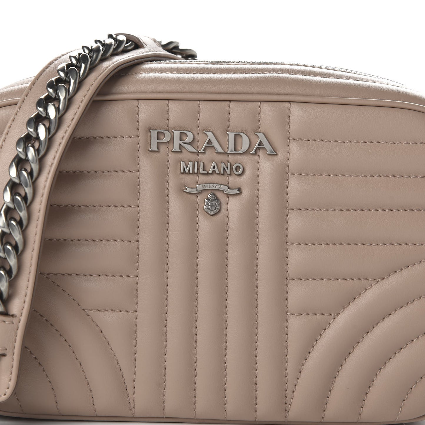 Soft Calfskin Diagramme Crossbody Bag Cipria