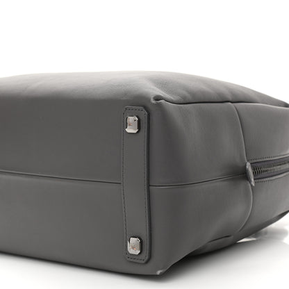 MCM Calfskin Boston Bag Grey 9 of 15