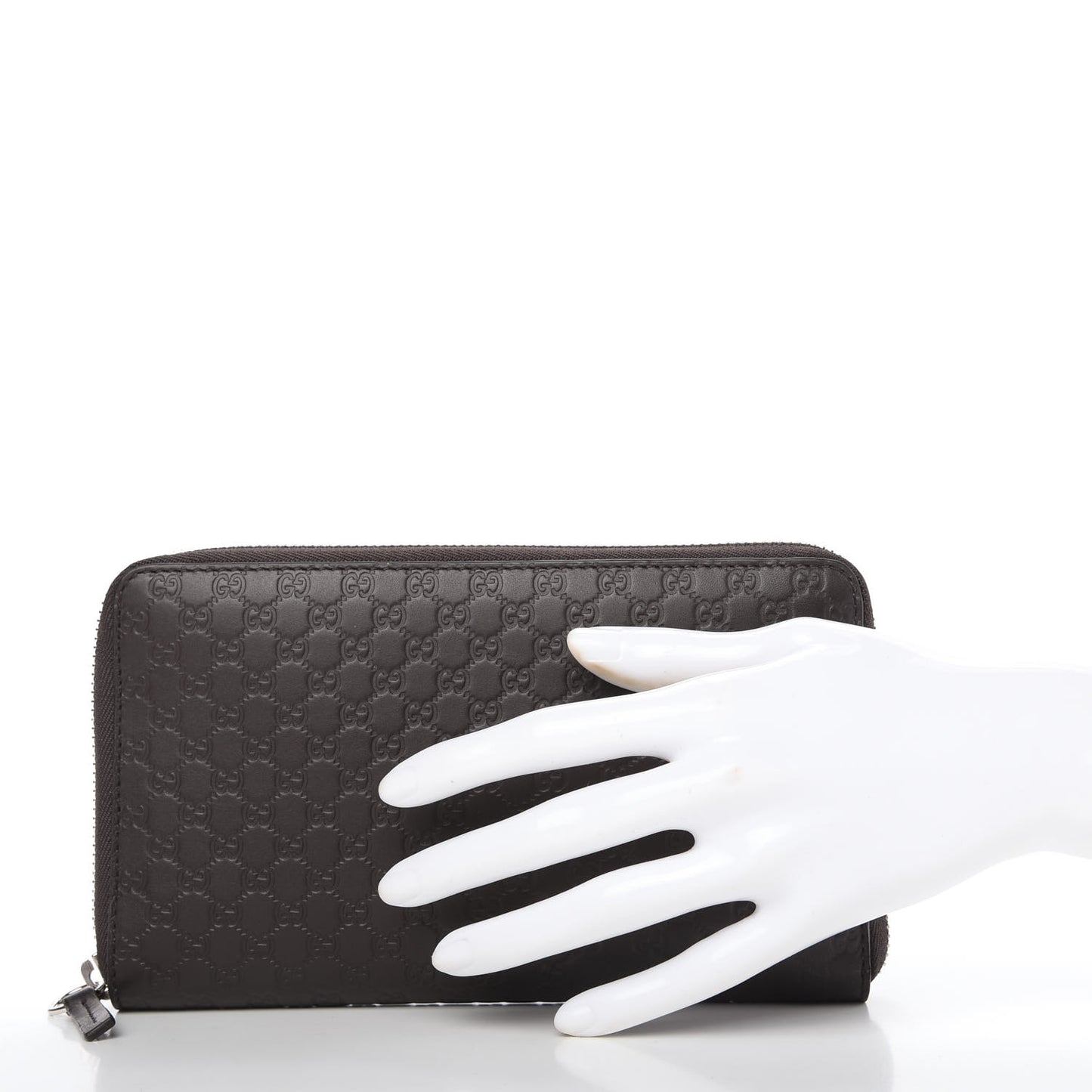 Microguccissima Large Zip Around Organizer Wallet Testa di Moro