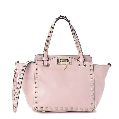 Valentino Garavani Vitello Mini Rockstud Tote Water Rose 1 of 9
