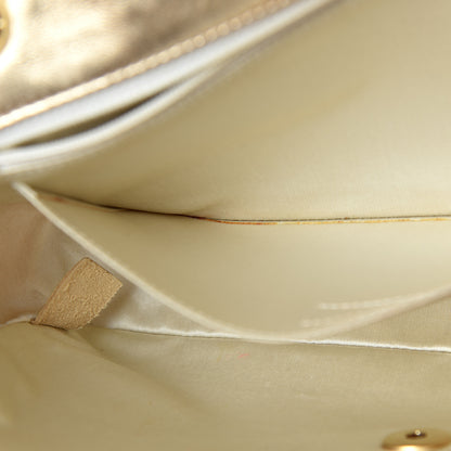 Chanel Metallic Nylon Medium Travel Flap Light Gold 12 of 19