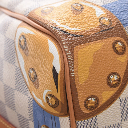 Louis Vuitton Damier Azur Summer Trunks Speedy Bandouliere 30 18 of 19