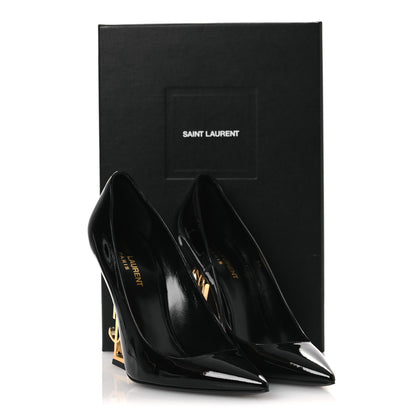 Saint Laurent Patent Opyum 110 Pumps 39 Black Gold 12 of 12