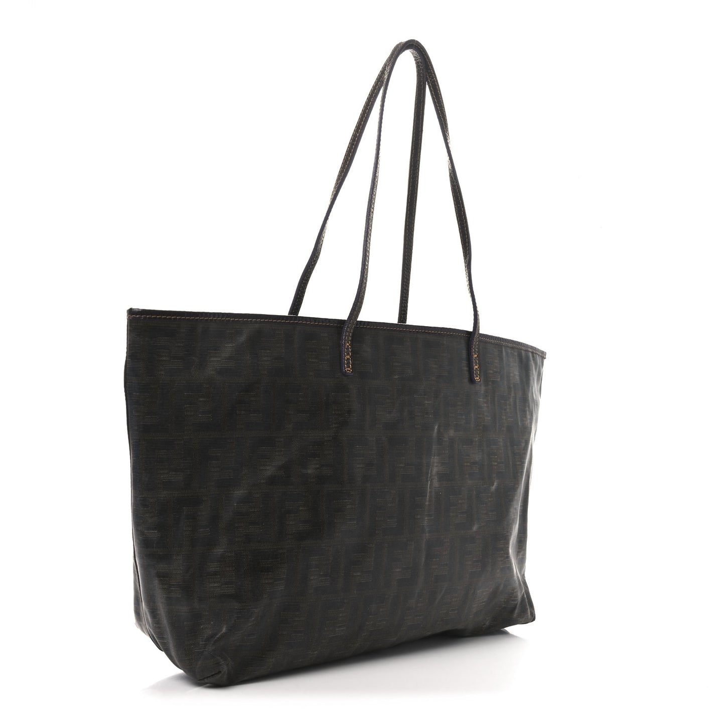 Zucca Spalmati Matrioska Roll Tote Tobacco Black