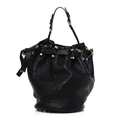 Alexander Wang Pebbled Lambskin Diego Bucket Black Rose Gold Hardware 1 of 13