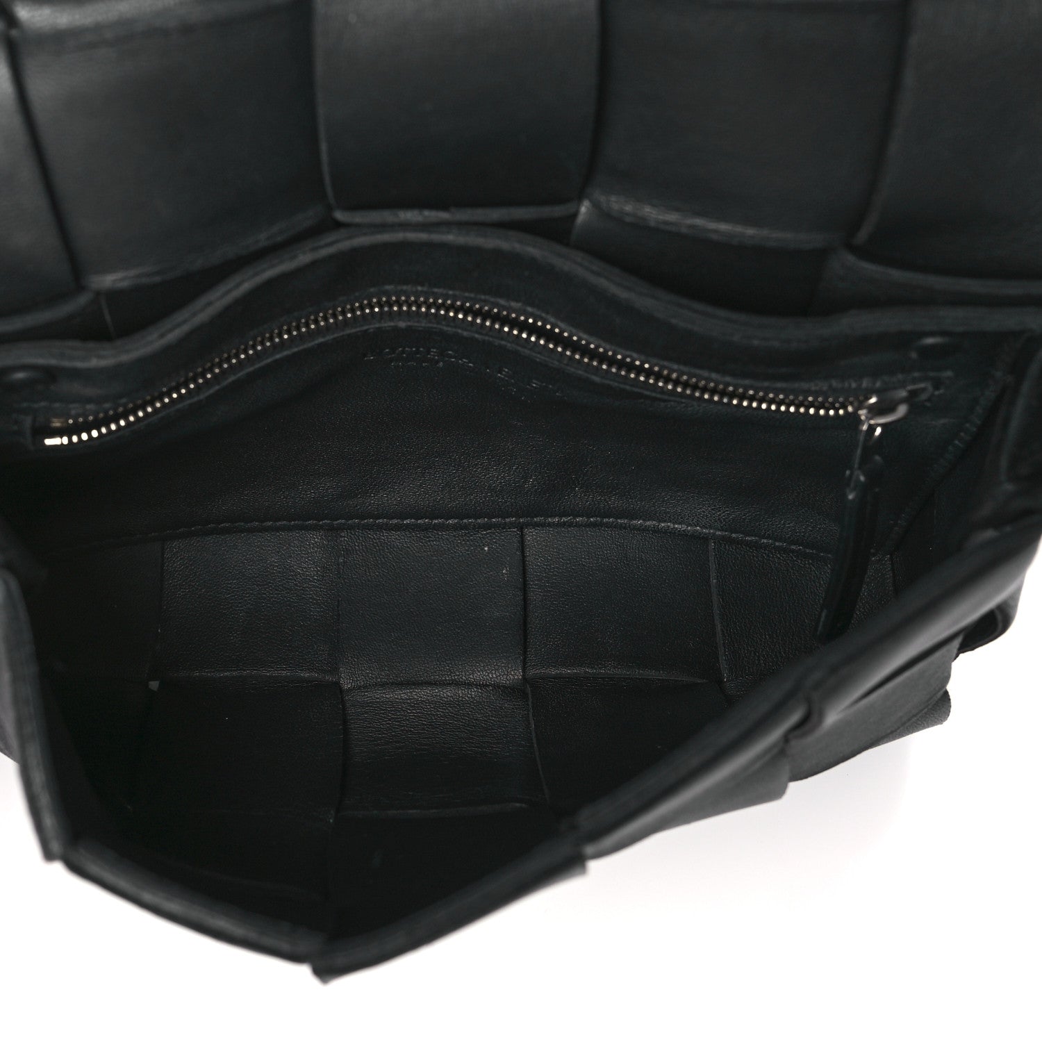 Bottega Veneta Lambskin Maxi Intreccio Small Cassette Crossbody Bag Black 5 of 8