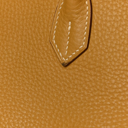 Hermes Taurillon Clemence Birkin 40 Curry 15 of 15