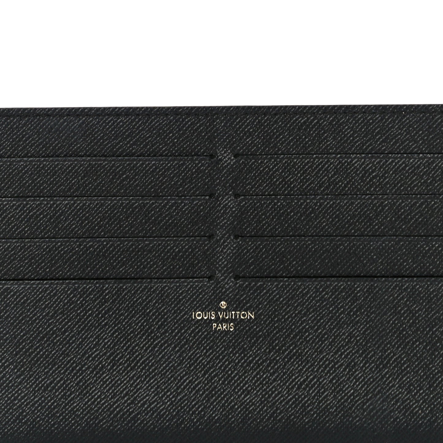 Calfskin Felicie Chain Wallet Card Holder Insert Black