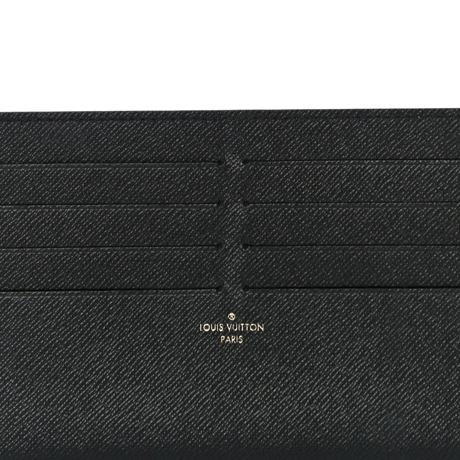 Louis Vuitton Calfskin Felicie Chain Wallet Card Holder Insert Black 6 of 9