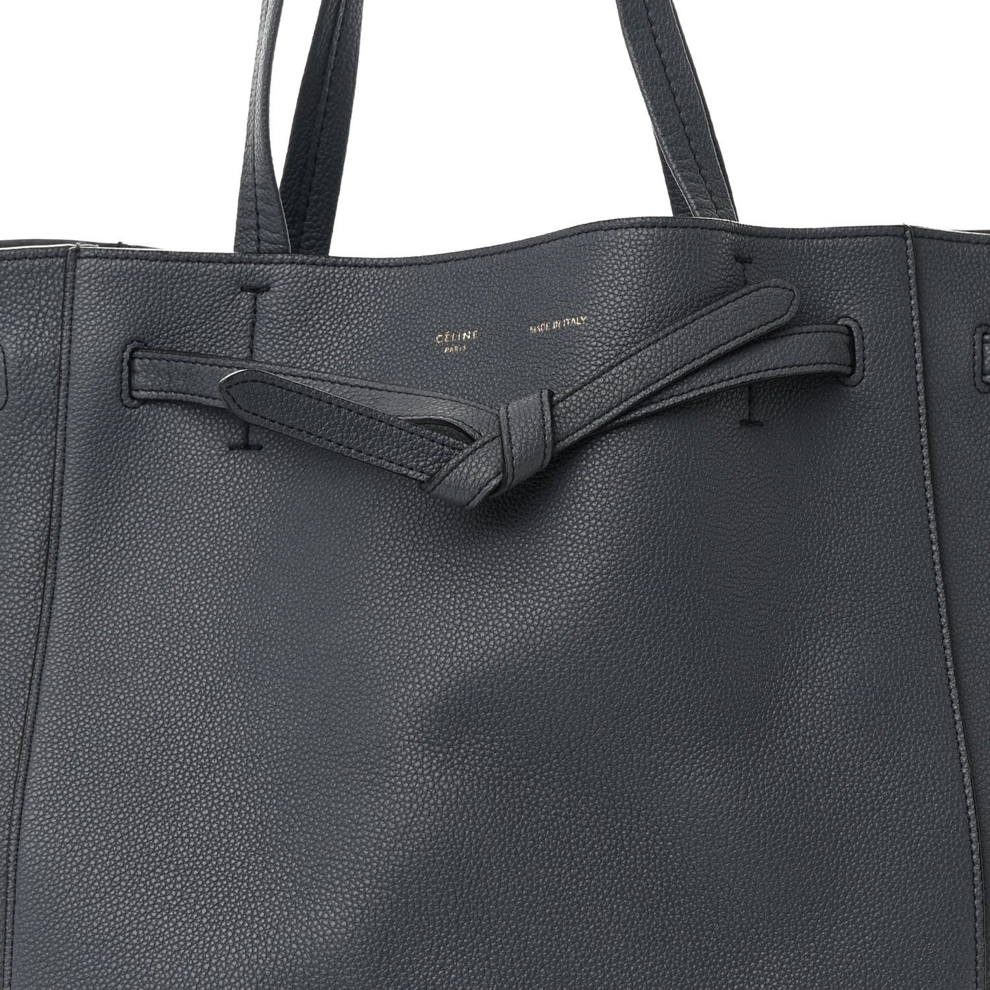 Soft Grained Calfskin Small Belt Cabas Phantom Slate
