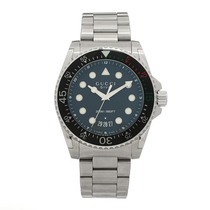 Gucci Stainless Steel 45mm Dive Quartz Watch Black 1 of 4